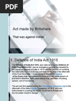 Act Made by Britishers