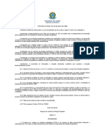 PORTARIA #2616, DE 12 DE MAIO DE 1998 - Diretrizes e Normas para Prevenção e o Controle Das Infecções Hospitalares - Ministério Da Saúde