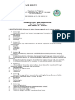 Midterm Exam Hum100 Maida Veronica H. Roque