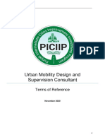 Urban Mobility Design and Supervision Consultant: Terms of Reference