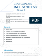 Chm4701 Catalysis Methanol Synthesis