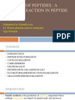 Chemistry of Peptides: A Coupling Reaction in Peptide Synthesis