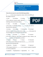 Bài 1. Word formation and word order: Luyện thi Toeic 450+