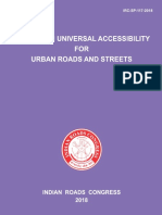 IRC SP 117-2018 Manual On Universal Accessibility For Urban Roads and Streets