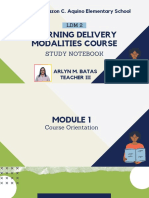 Study Notebook Module 1