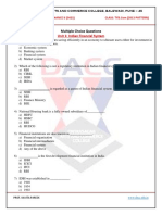 Unit 1: Indian Financial System: Multiple Choice Questions