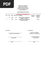 Inventory Custodian Slip: Tigao Elementary School