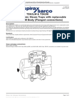 TD62LM & TD62M Thermodynamic Steam Traps With Replaceable Seats ASTM Body (Flanged Connections)