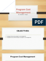 Program Cost Management