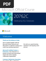 Microsoft Official Course: Developing SQL Databases