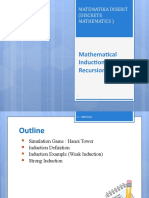 Mathematical Induction and Recursion: Matematika Diskrit (Discrete Mathematics)