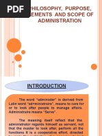 01 Introduction of Administration