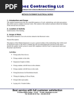 11.method Statement Electrical Work