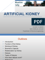 Artificial Kidney: Hamid Naseem MD Sohrab Ansari Department of Electrical Engineering