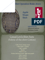 Levi S Casual Shirt Operation Breakdown