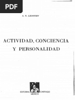 Actividad, Conciencia y Personalidad