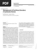 100 Papers in Clinical Psychiatry Psychosomatic Medicine Management of Factitious Disorders A Systematic Review