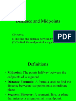 Distance and Midpoints: Objective