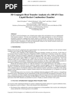 3D Conjugate Heat Transfer Analysis of A 100 KN Class Liquid Rocket Combustion Chamber