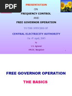 Frequency Control Free Governor Operation: Presentation