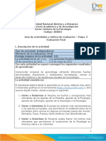 Guía de Actividades y Rúbrica de Evaluación Etapa 5 - Evaluación Final