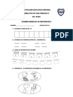 Examen Mensual de Matematicas Junio