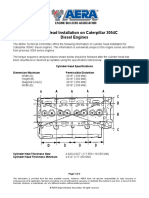 Cylinder Head Installation On Caterpillar 3054C Diesel Engines