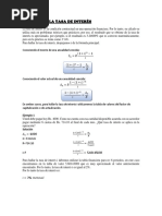 CÁLCULO DE LA TASA DE INTERÉS-explicacion