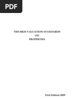 The HKIS Valuation Standard On Properties