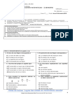 EXAMEN MATEMÁTICA 2do SEMESTRE - 5° Básico