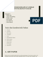 Memproduksi Kerajinan Limbah Berbentuk Bangun Datar