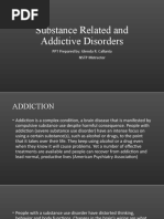 Substance Related and Addictive Disorders: PPT Prepared By: Glenda R. Callanta NSTP Instructor