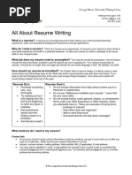 All About Resume Writing ATI