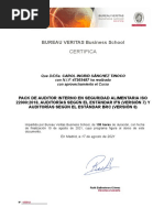 BUREAU VERITAS Business School: Certifica