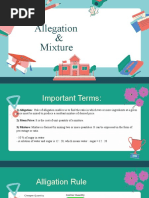 Day 7 - Alligation and Mixture