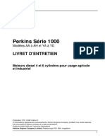 Perkins Série 1000: Livret D'Entretien