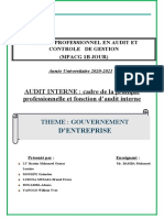 Expose Gouvernance D'entreprise MPACG 1 B