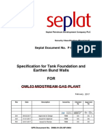 F-510-S04-0004 Specification For Tank Foundation and Earthen Bund Walls