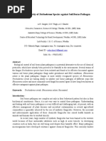 Antifungal Activity of Trichoderma Species Against Soil Borne Pathogen