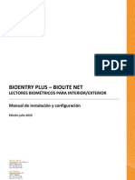 BIOENTRY PLUS y BIOLITE NET-Manual de Instalacion y Configuracion