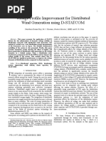 Voltage Profile Improvement For Distributed Wind Generation Using D-STATCOM