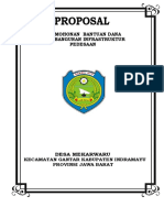 Proposal Jembatan Desa Mekarwaru