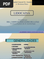 Lidocaina Presentacion