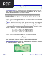 Distance and Speed.: C (T) To Calculate The Concentration of Dye That Passes Through A Patient's Heart