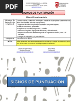 LENGUAJE 4° Básico SIGNOS DE PUNTUACIÓN