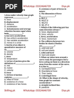 Physics MCQs