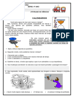 DIA 13 - 4º ANO - CIENCIAS - Calendário Ciencias 4 Ano EAD