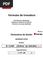 Formulas de Tronadura