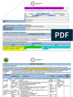 Planificación Experiencia 5 Vii Ciclo