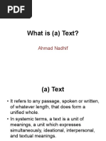 What Is A Text